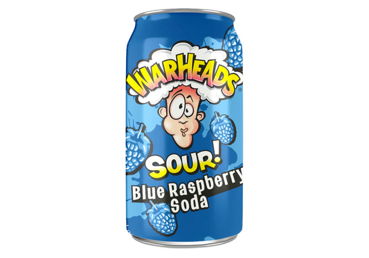 Warheads Sour Soda Blue Raspberry 355ML